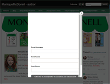 Tablet Screenshot of moniquemcdonellauthor.com